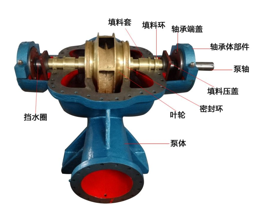 單級(jí)雙吸離心泵結(jié)構(gòu)圖